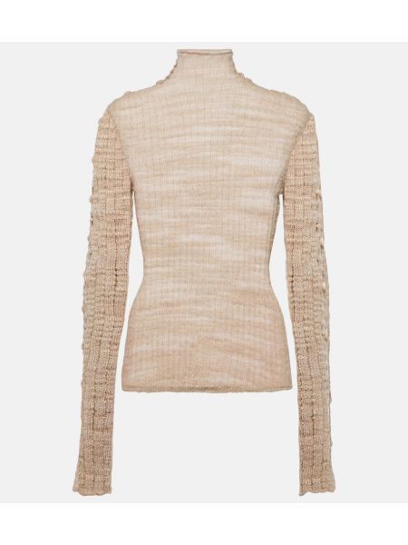 Linned top Acne Studios beige