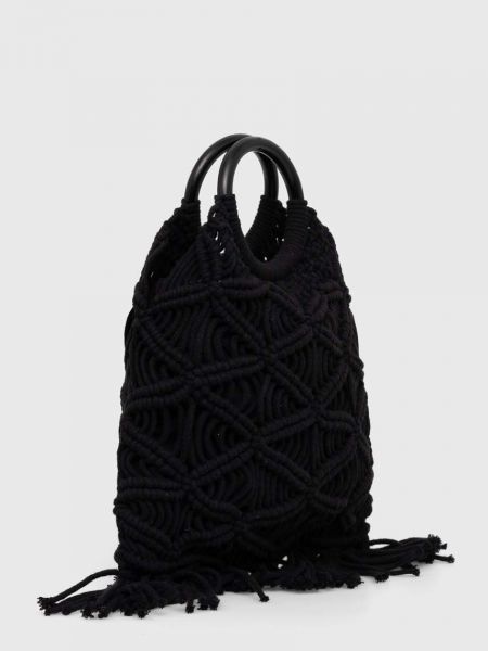 Bombažna torba Sisley črna