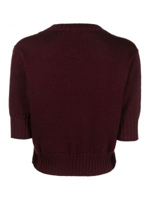 Sweter wełniany Dondup czerwony