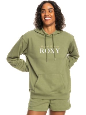 Kapucnis melegítő felső Roxy khaki