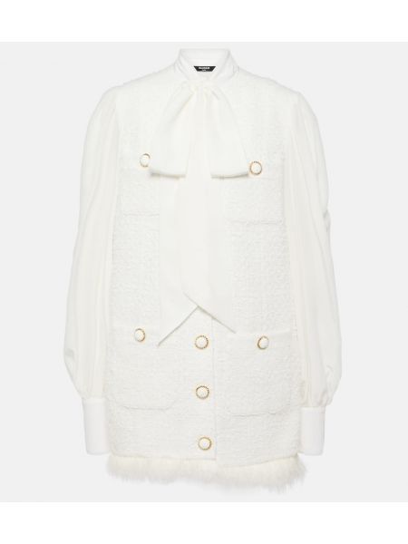 Tweed pamut masnis ruha Balmain fehér