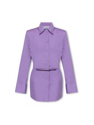 Mini robe en coton The Attico violet