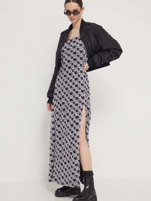 Sukienka długa Karl Lagerfeld Jeans czarna