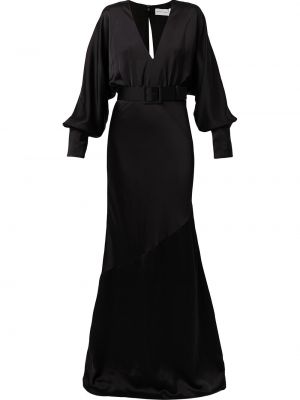 Vestido de noche con escote v Rebecca Vallance negro