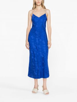 Hedvábné šaty The Garment modré
