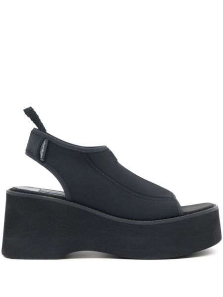 Sandale cu platformă Courreges negru