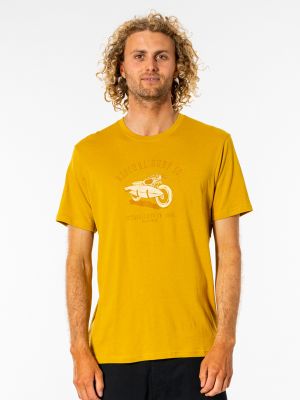 Tričko s potiskem Rip Curl žluté