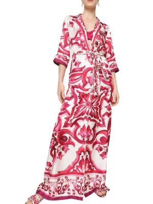 Длинное платье с принтом Dolce & Gabbana