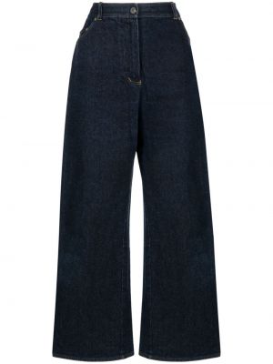 Voľné džínsy s výšivkou Chanel Pre-owned modrá