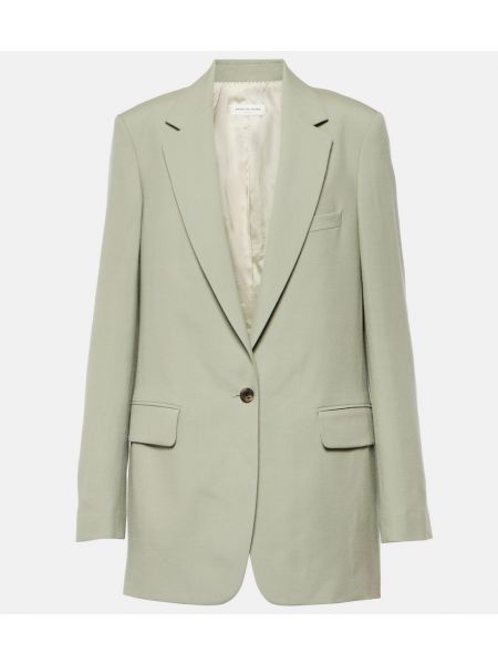 Шерстяной пиджак Dries Van Noten серый