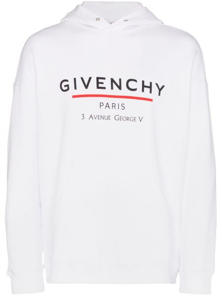 Sudadera con capucha con estampado Givenchy blanco