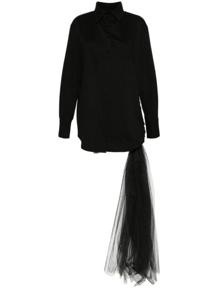 Памучна вечерна рокля Atu Body Couture черно
