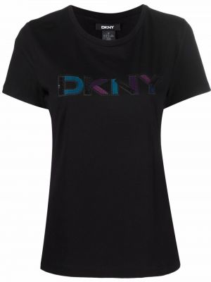 Trykt t-skjorte Dkny svart