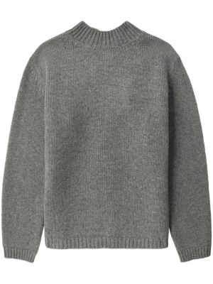 Vlnený sveter We11done sivá