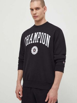 Bluza z nadrukiem Champion czarna