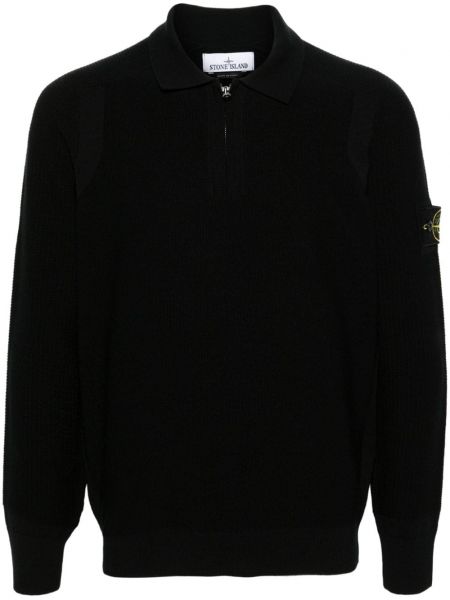 Kort sweater Stone Island sort