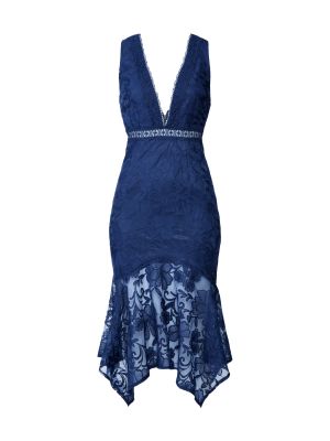 Коктейлна рокля Love Triangle синьо