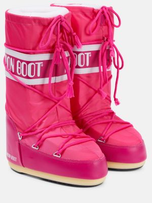 Зимние ботинки Moon Boot розовые