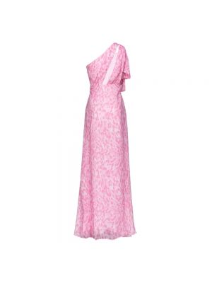 Vestido largo con estampado Pinko rosa