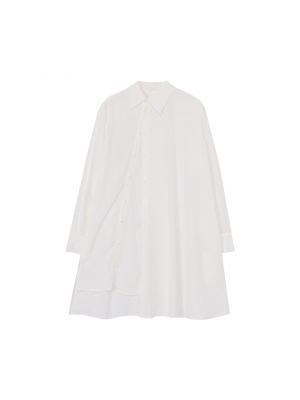 Асимметричная рубашка Yohji Yamamoto белая