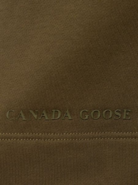 Szorty bawełniane Canada Goose zielone