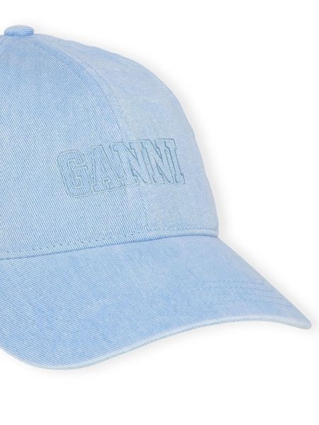 Haftowana czapka z daszkiem Ganni