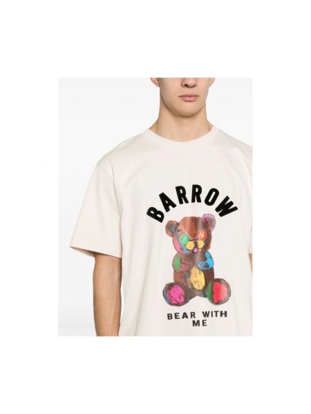 T-shirt mit print Barrow beige