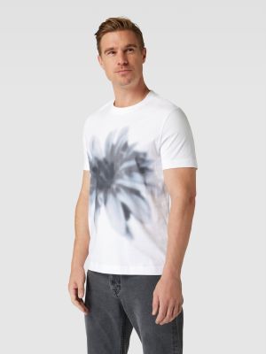 Koszulka z nadrukiem Esprit Collection biała