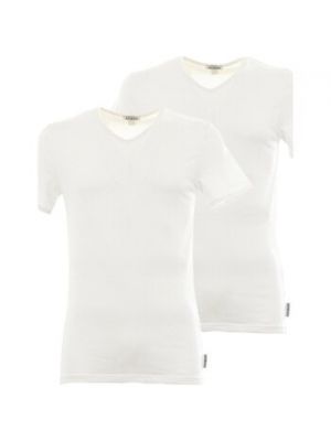 Biała koszulka z krótkim rękawem Bikkembergs