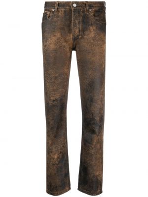 Proste jeansy Ralph Lauren Collection brązowe