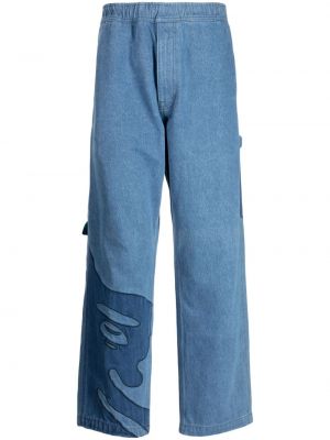 Voľné džínsy s výšivkou Aape By *a Bathing Ape® modrá