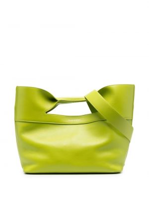 Nákupná taška s mašľou Alexander Mcqueen zelená