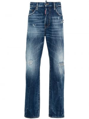 Skinny fit džinsai su įbrėžimais slim fit Dsquared2 mėlyna