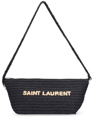 Τσάντα χιαστί Saint Laurent μαύρο