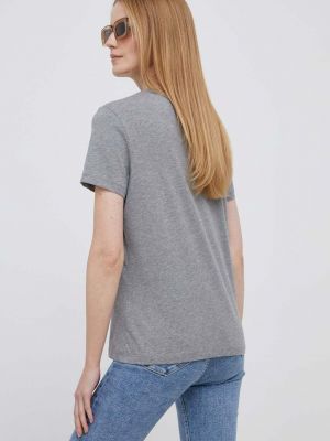 Bavlněné tričko Tommy Hilfiger šedé