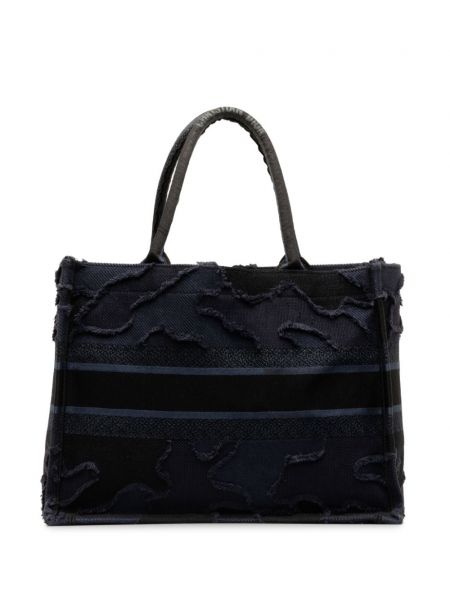 Shopper handtasche mit camouflage-print Christian Dior Pre-owned blau