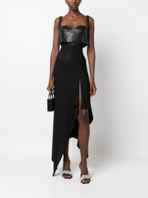 Asymetrické midi sukně Alessandro Vigilante černé