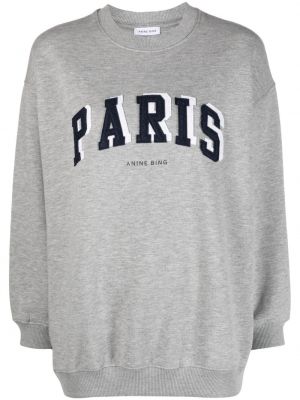 Sweat col rond col rond Anine Bing gris