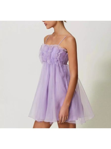 Mini vestido Twinset violeta