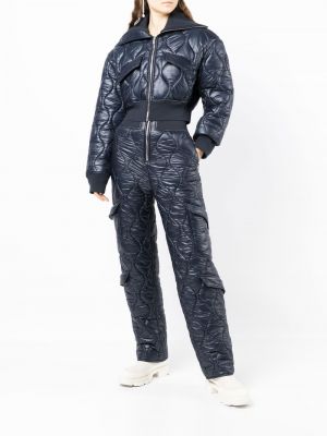 Dygsniuotos „cargo“ stiliaus kelnės Dion Lee mėlyna