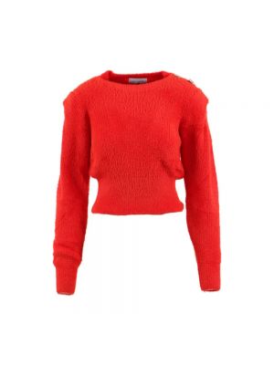 Sweter na guziki Gaëlle Paris czerwony