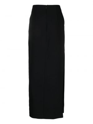 Krepové dlouhá sukně Elisabetta Franchi černé