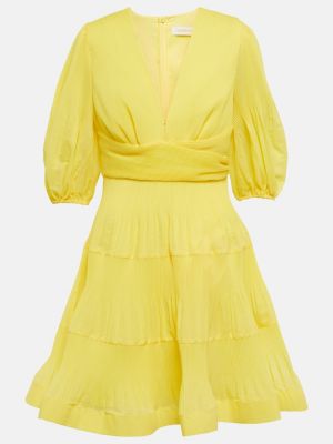 Pliszírozott ruha Zimmermann sárga