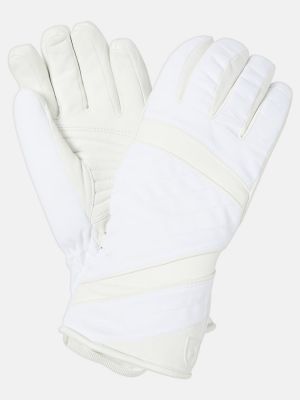 Rękawiczki skórzane Toni Sailer białe