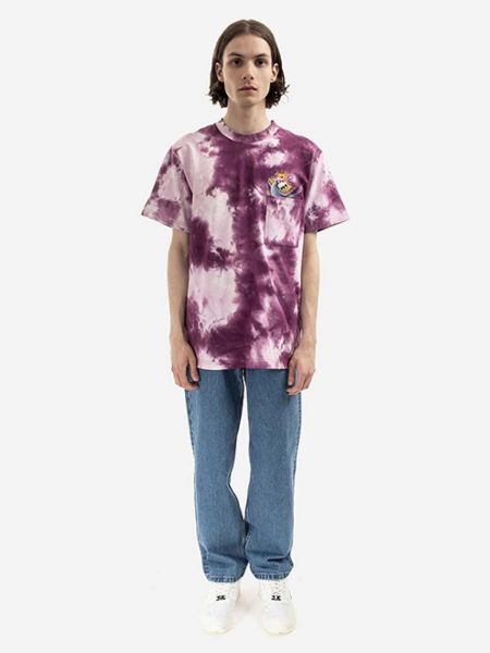 Bavlněné tričko Clot fialové