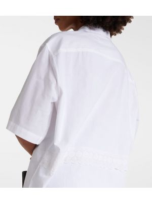 Camicia di cotone Marine Serre bianco