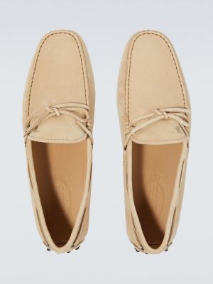 Loafers in pelle scamosciata Tod's beige