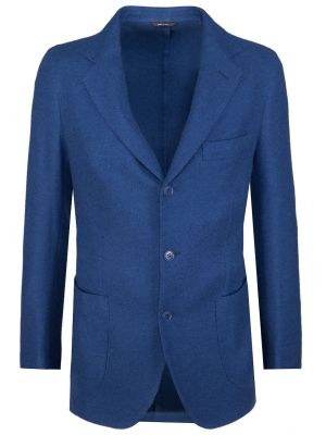 Кашемировый пиджак Loro Piana синий
