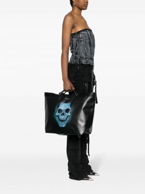 Shopper handtasche mit print Ottolinger schwarz
