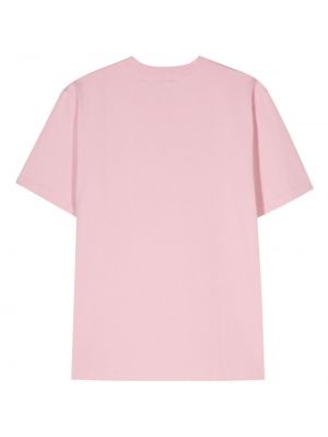 Kokvilnas t-krekls ar apdruku Sunflower rozā